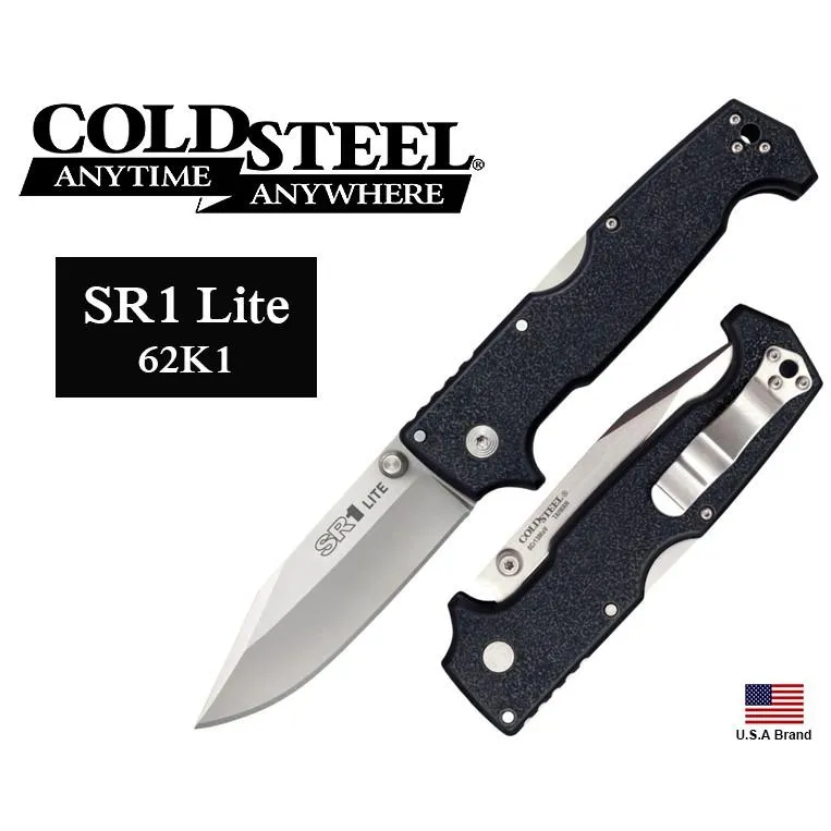 美國Cold Steel冷鋼折刀SR1 Lite厚刃8Cr14MoV鋼Griv-Ex柄 CS62K1