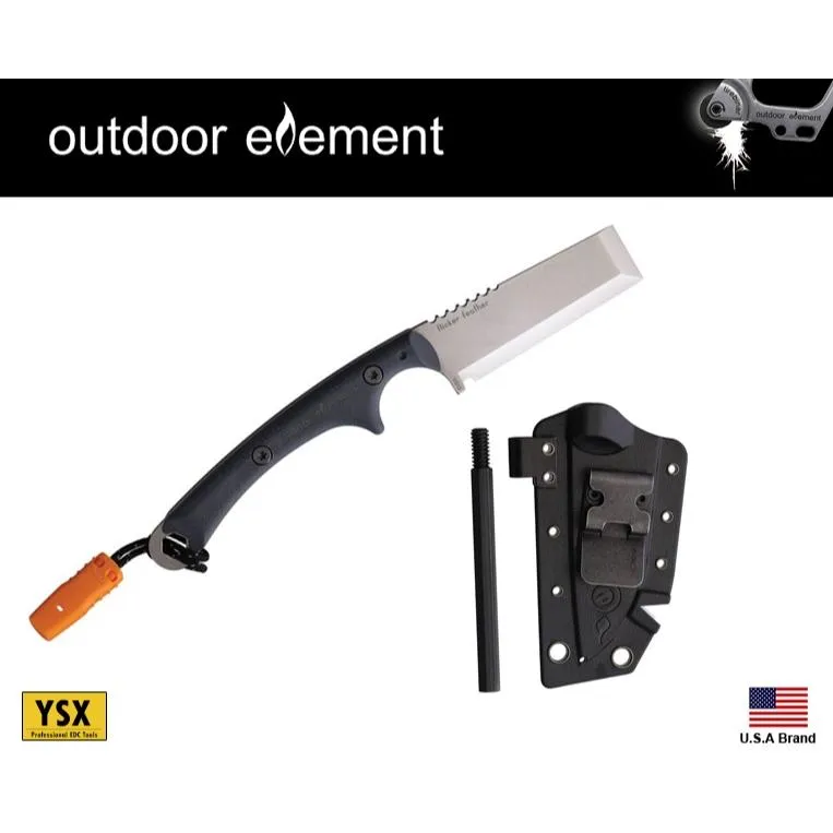 美國Outdoor Element Flicker Feathe 多功能小直刀頸刀VG10鋼附刀鞘【OEFLKFK】