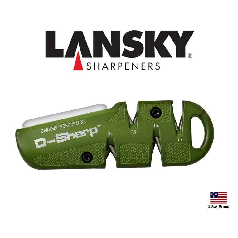 Lansky美國D-Sharp攜帶型5合1多角度金鋼砂(Diamond)磨刀器 LSDSHARP