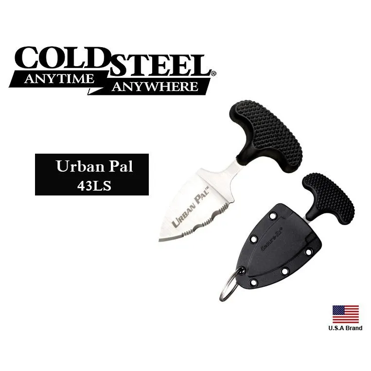 美國Cold Steel冷鋼直刀Urban Pal隨身小刀AUS-8A鋼附刀鞘CS43LS