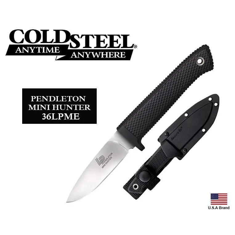 美國Cold Steel冷鋼小直刀PENDLETON MINI HUNTER AUS10A鋼附刀鞘 CS36LPMF