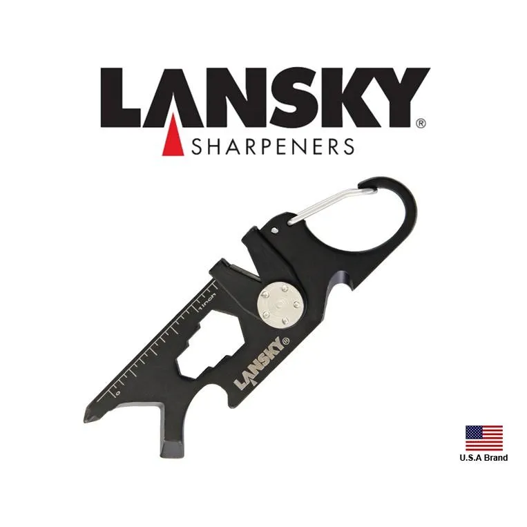 Lansky美國8合1多功能小工具扣環鑰匙圈磨刀器Roadie【LSroad】
