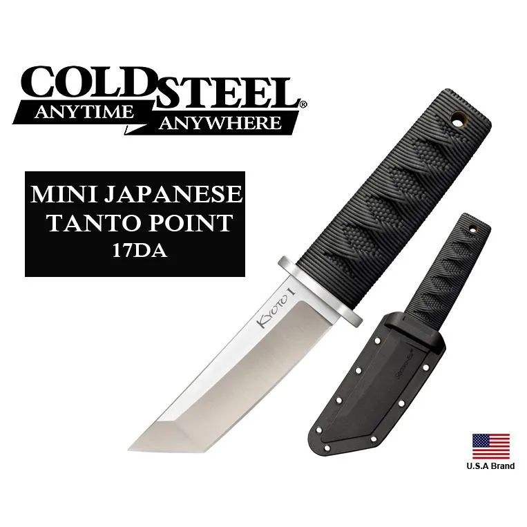 美國Cold Steel冷鋼迷你直刀頸刀劍型Kyoto I 8Cr13MoV鋼附刀鞘 CS17DA