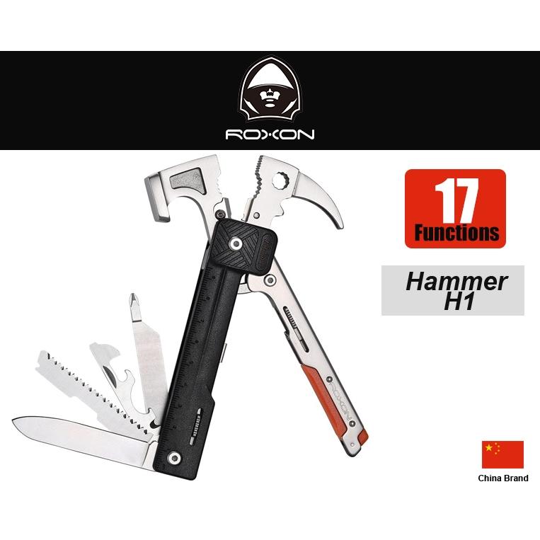 中國ROXON洛森17用多功能槌鉗工具犀牛槌Hammer H1附收納套【RXH1】