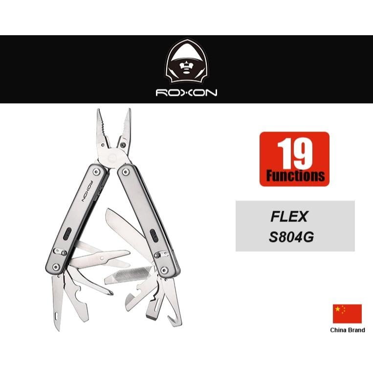 中國ROXON洛森19用Flex多功能工具鉗附背夾收納套(可拆卸更換模組工具)【RXS804G】