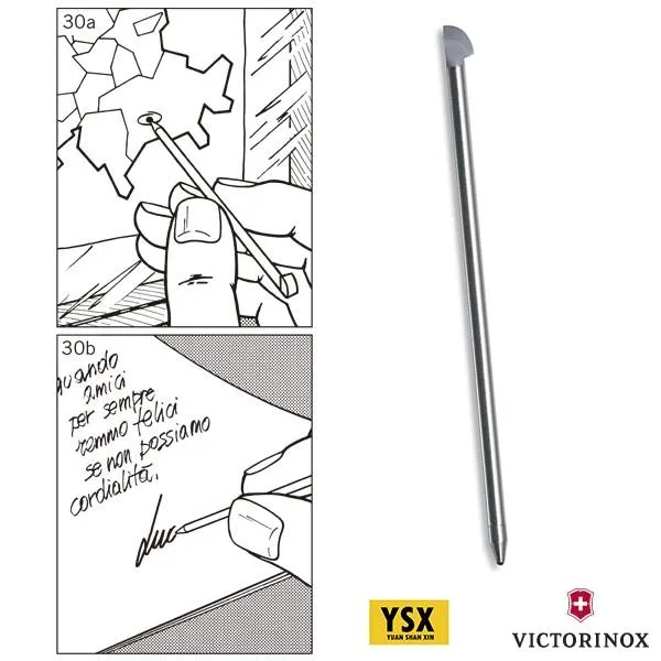 Victorinox瑞士維氏零配件- 70mm長圓珠筆適用91mm以上瑞士刀(斜頭)【A.3644】