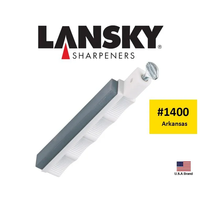 Lansky美國專業定角磨刀器磨刀系統配件 - Arkansas天然石1200-1400番平面磨刀石【LSSOBHA】
