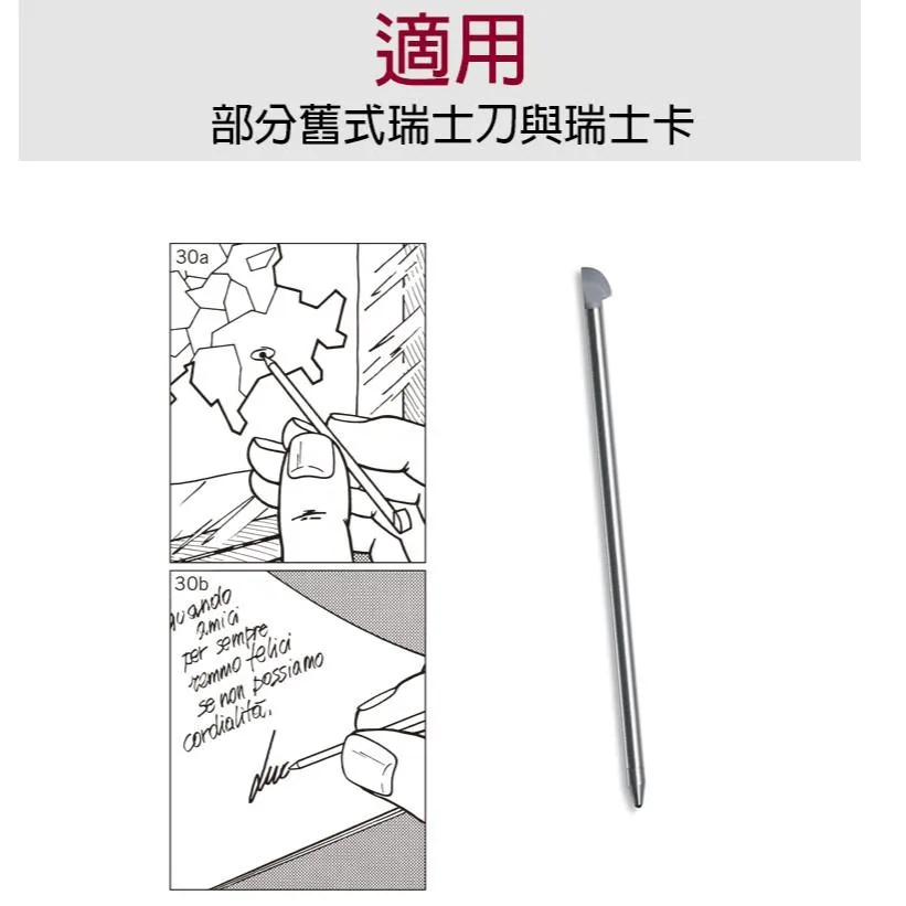 Victorinox瑞士維氏零配件- 70mm長圓珠筆(平頭)適用瑞士卡與部分舊式瑞士刀【A.6444】