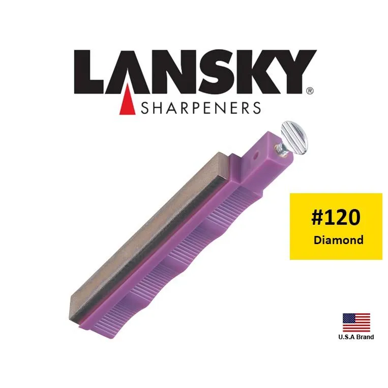 Lansky美國專業定角磨刀器磨刀系統配件 -Diamond金鋼砂120番平面磨刀石【LSLDHCR】