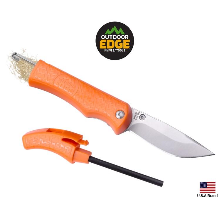 美國Outdoor Edge IGNITRO 多功能求生刀口哨打火棒EDC工具 【ODE1G-23C】