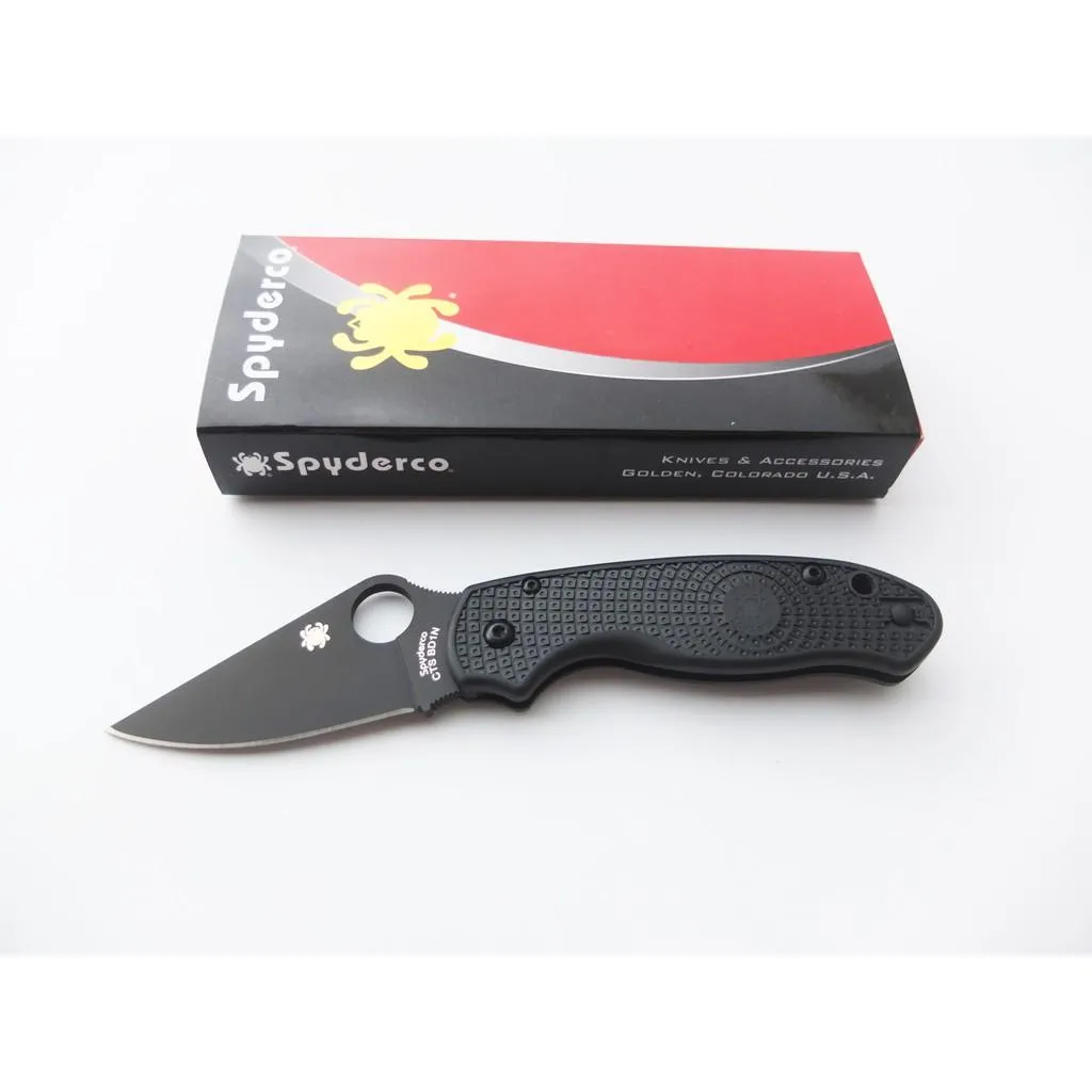 Spyderco美國蜘蛛Para 3 LIGHTWEIGHT折刀FRN柄CTS BD1N鋼黑刃 C223PBBK