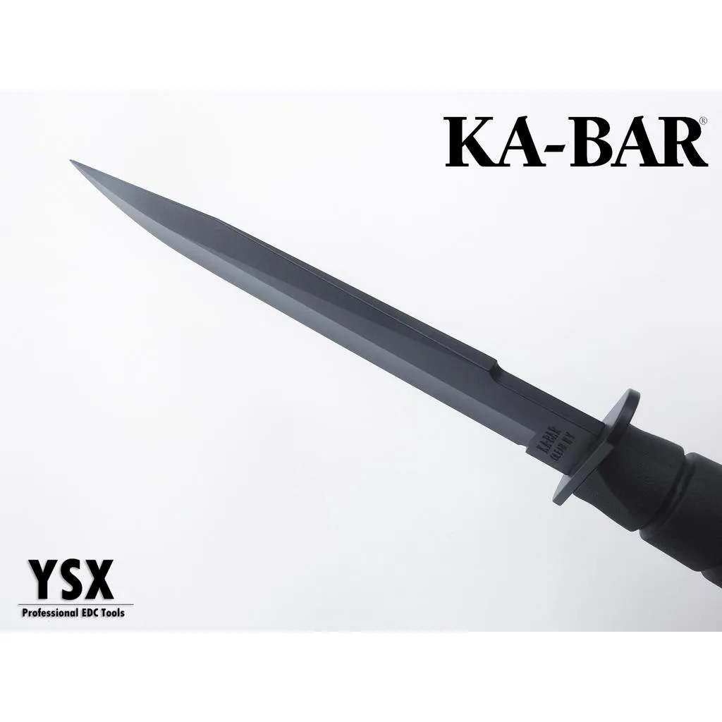 美國Ka-Bar直刀1269平刃Fighter空軍刀1095高碳鋼Kraton握柄附刀鞘 KA1269