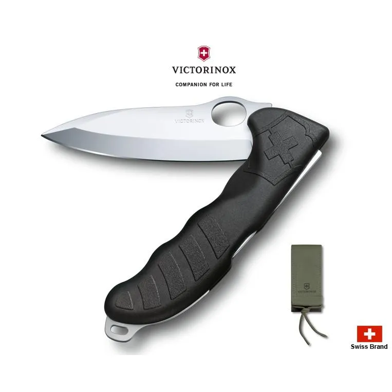 Victorinox瑞士維氏136mm專業獵人Hunter Pro黑色柄瑞士刀(附原廠限量刀套)【0.9411.M3】