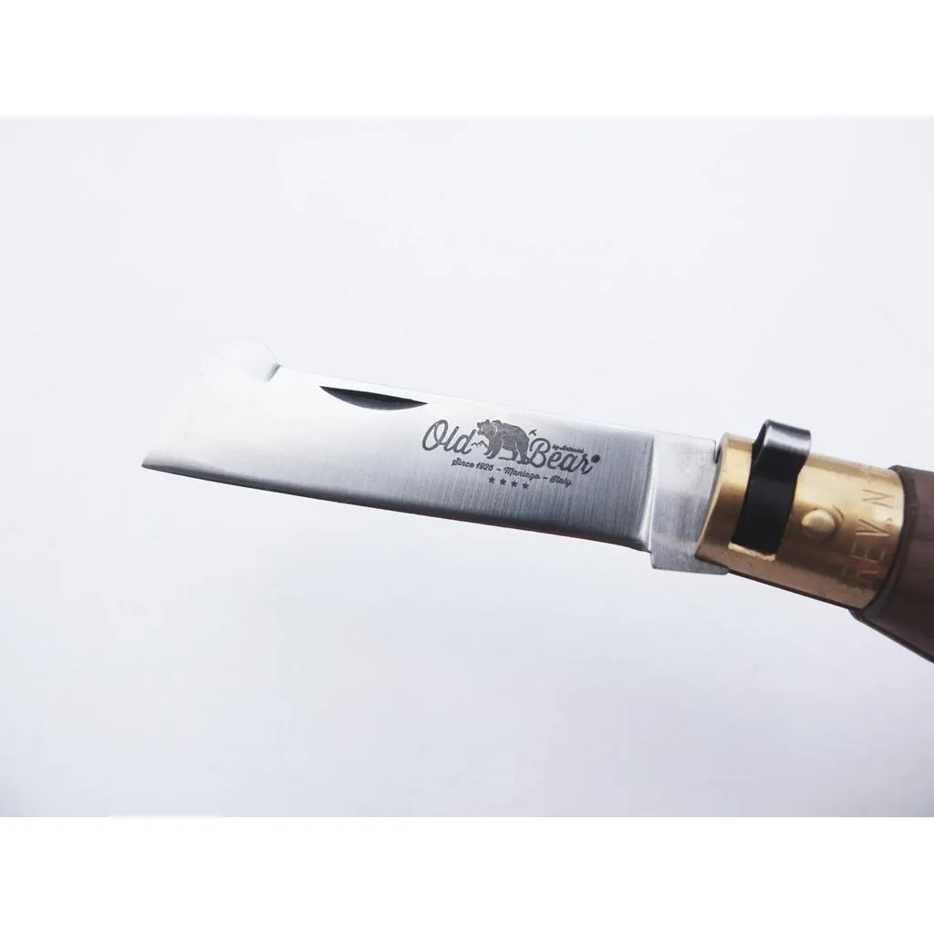 義大利 Antonini Knives Old Bear Grafting平頭嫁接刀核桃木柄折刀ANT937719LN