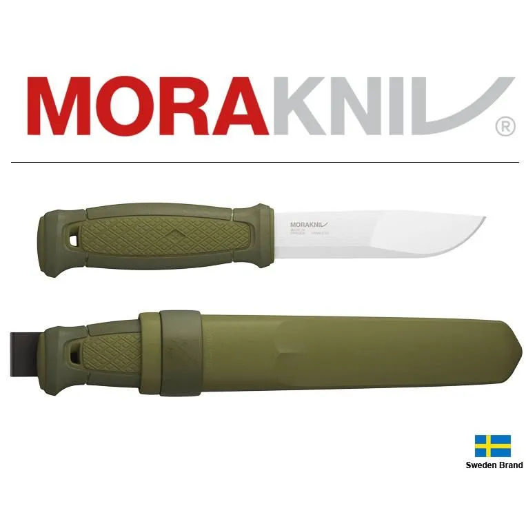 Morakniv瑞典莫拉刀Kansbol軍綠柄野外用刃型不銹鋼10.9cm刃長【Mor12634】