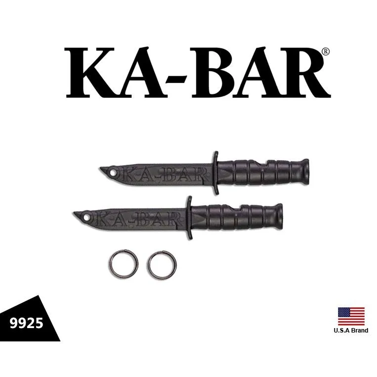 美國Ka-Bar吊飾造型Emergency Whistle求生哨Creamid無毒材質一組兩入 KA9925