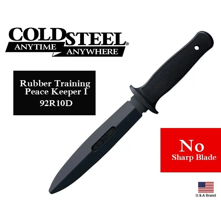 美國Cold Steel冷鋼無鋒利性訓練用Santoprene橡膠直刀Peace Keeper I【CS92R10D】