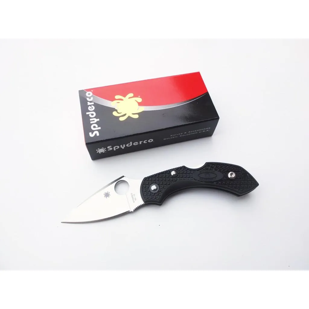 Spyderco美國蜘蛛 Dragonfly 2 LIGHTWEIGH折刀FRN黑柄日本VG10鋼 C28PBK2