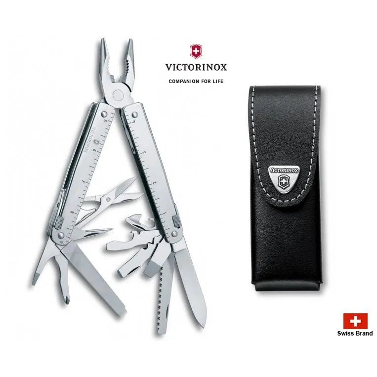 Victorinox瑞士維氏SWISSTOOL X 尺規工具鉗皮套組 ,28用瑞士刀瑞士鉗瑞士製造 3.0327.L