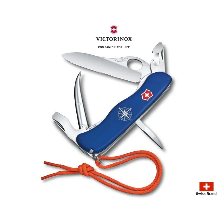 Victorinox瑞士維氏111mm專業型海洋船長Skipper Pro ,12用瑞士刀附橘繩 0.8503.2MW