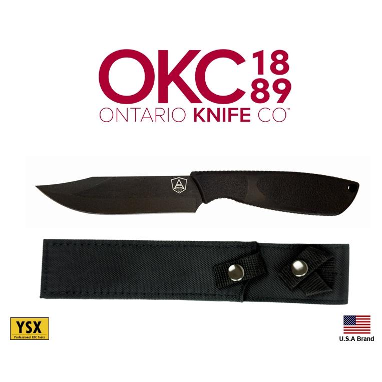 美國Ontario直刀Spec Plus Alpha Survival高碳鋼附刀袋美國製造 OKC9710