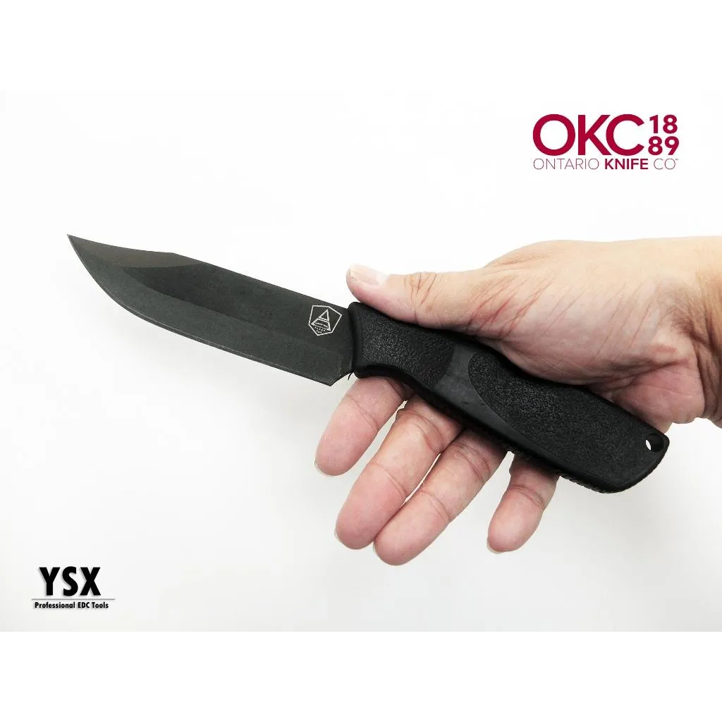 美國Ontario直刀Spec Plus Alpha Survival高碳鋼附刀袋美國製造 OKC9710