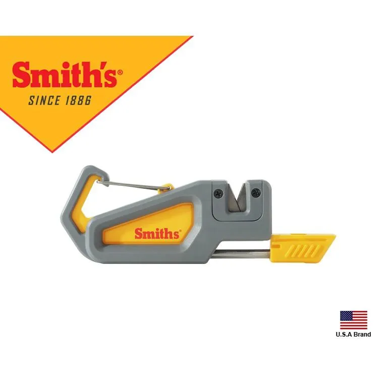 美國Smiths磨刀專家PACK PAL多功能磨刀器打火棒扣環求生口哨【SM50538】