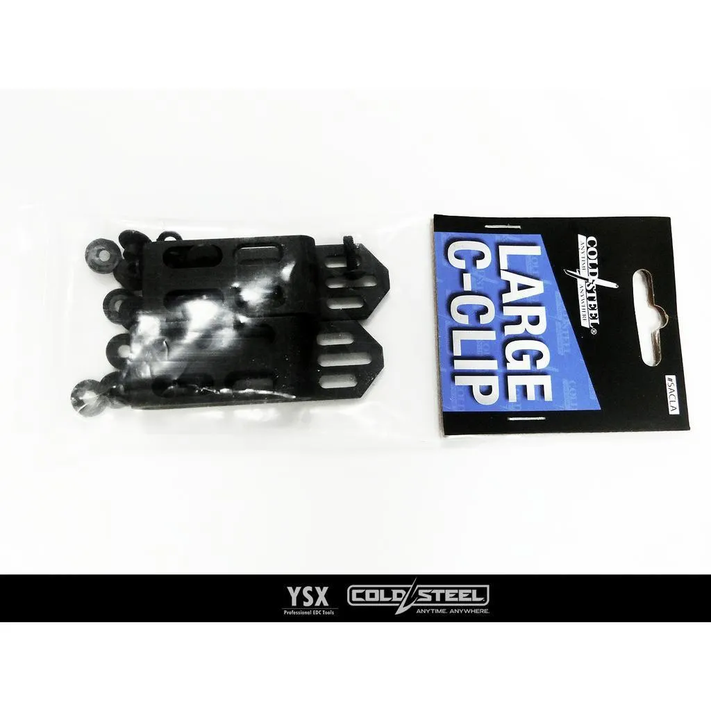 美國Cold Steel冷鋼零件背夾Secure-Ex C-Clip Large(大款)一組2件裝【CSSACLA】