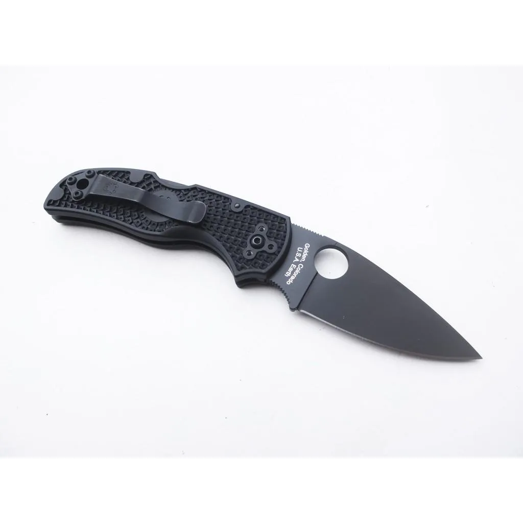 Spyderco美國蜘蛛Native 5 黑平刃折刀FRN柄CPM S30VN粉末鋼附背夾【SPC41PBBK5】