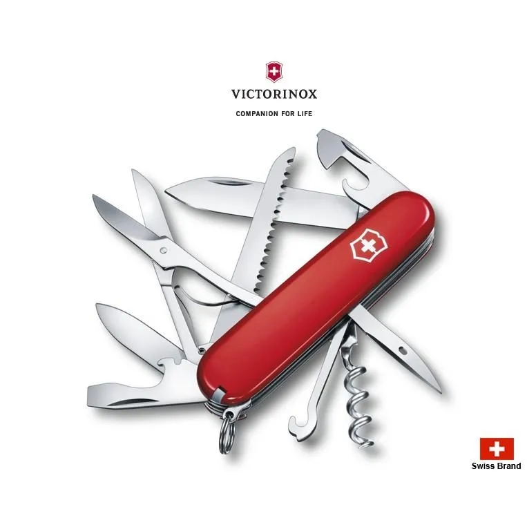 Victorinox瑞士維氏91mm獵人Huntsman(紅色),15用瑞士刀 1.3713