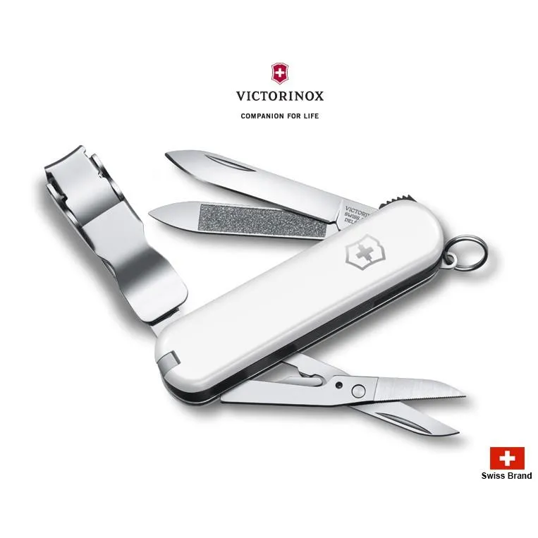 Victorinox瑞士維氏65mm指甲剪Nail Clip 580,8用瑞士刀白色 0.6463.7