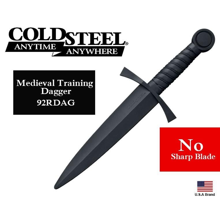美國Cold Steel冷鋼無鋒利性訓練用Santoprene橡膠直刀Medieval短劍 CS92RDAG