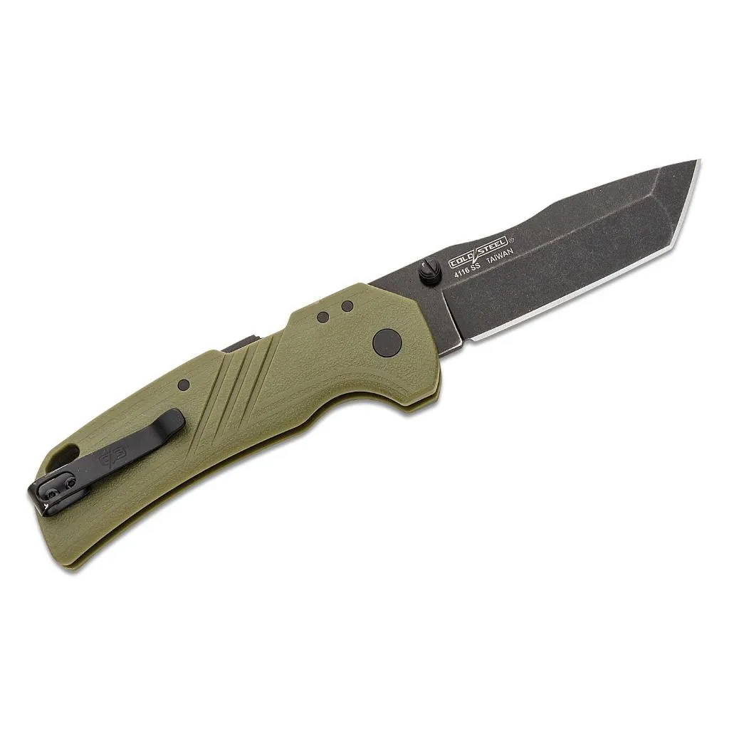 美國Cold Steel冷鋼折刀ENGAGE 3" 劍型ATLAS鎖定 4116鋼軍綠柄【CSFL30DPLTBGZ】
