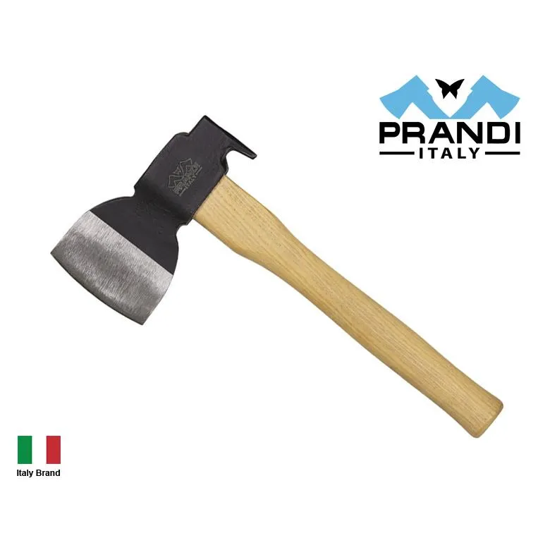 Prandi義大利老牌斧頭C45/1045碳鋼15吋USA美式斧型露營斧多功能斧山梣木握柄【PRA0709B】