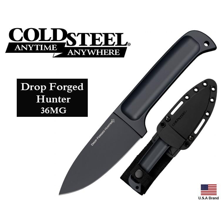 國Cold Steel冷鋼直刀Drop Forged Hunter高碳鋼52100特氟龍塗層附刀鞘【CS36MG】