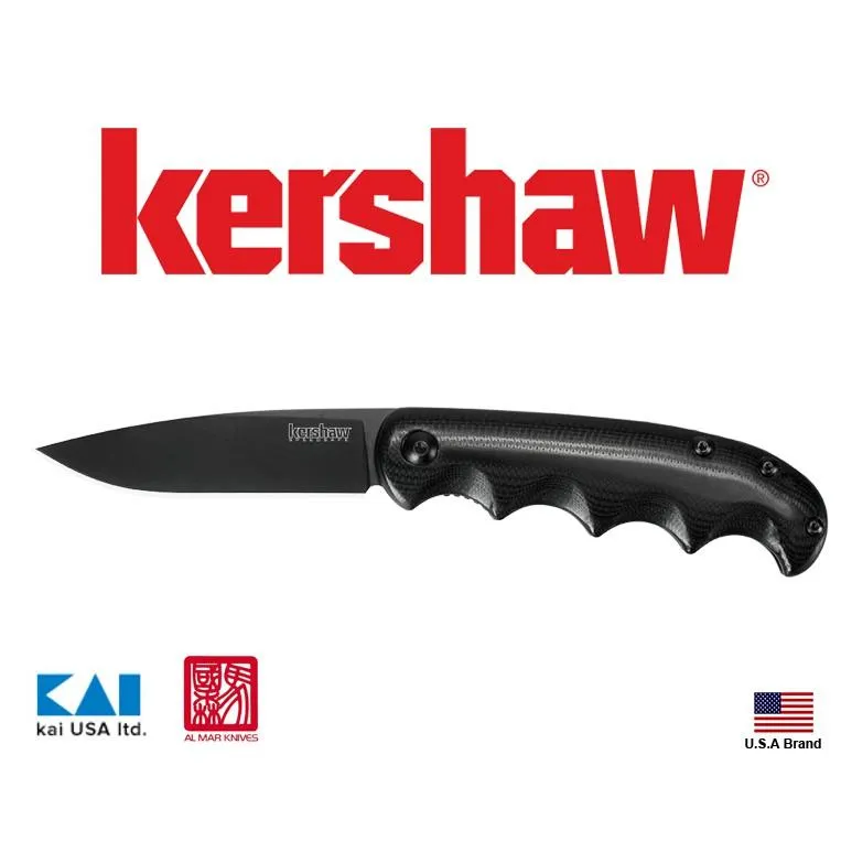 美國Kershaw折刀AM-5馬國森聯名款SpeedSafe快開8Cr13MoV不銹鋼G-10柄附背夾【KS2340】
