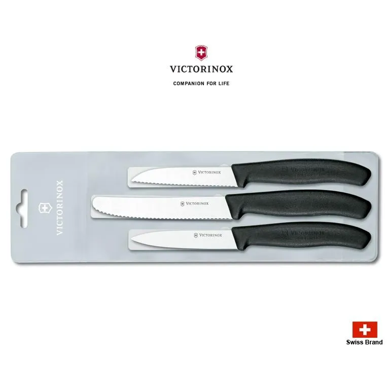 Victorinox瑞士維氏水果刀三兄弟套件組(3支一組),全程瑞士製造好品質【6.7113.3】