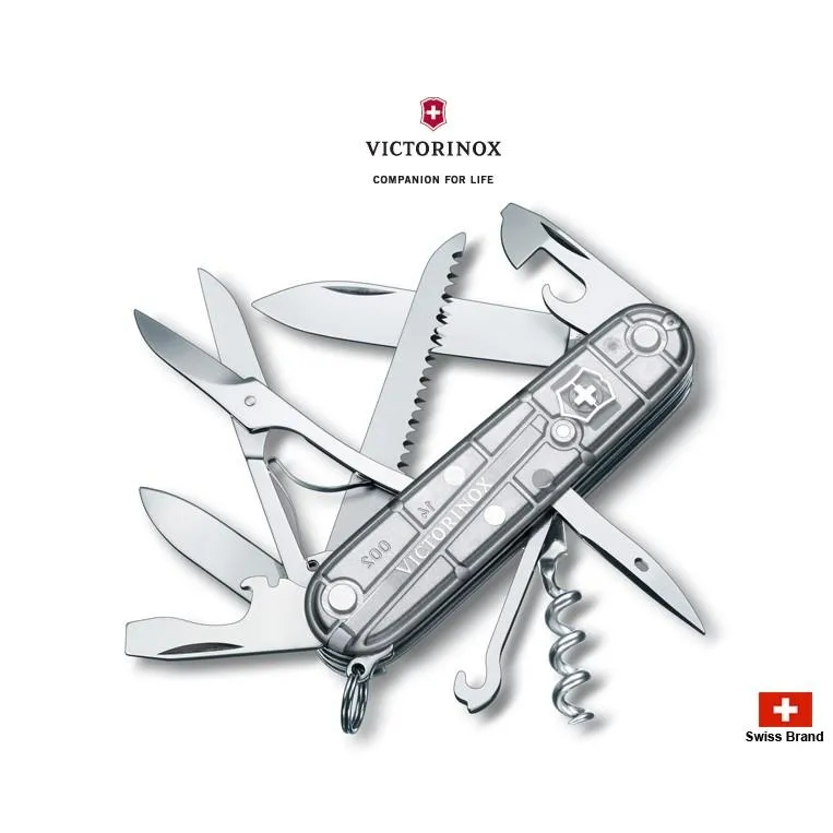 Victorinox瑞士維氏91mm銀色科技獵人Huntsman,15用瑞士刀,瑞士製造【1.3713.T7】