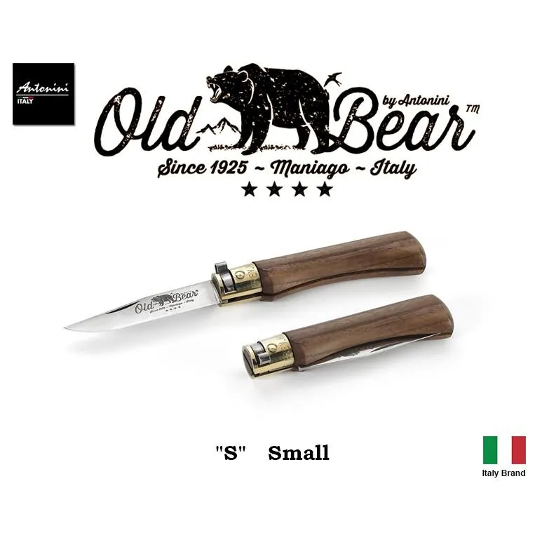 義大利 Antonini Knives Old Bear Pocket Knife S號 核桃木柄折刀【OB001S】