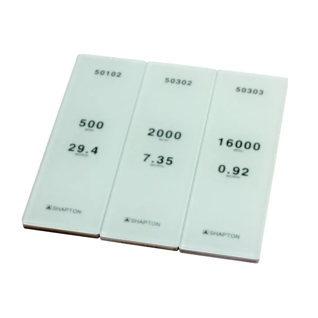 SHAPTON日本硝子砥石Glass Stone磨刀石四合一組合包(三石一磨刀座)【SH50408】