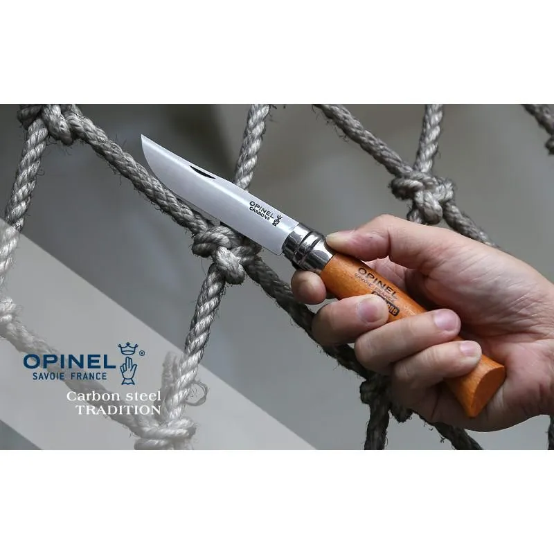 Opinel法國高碳鋼Carbone折刀No12櫸木刀柄,法國製造【OPI113120】
