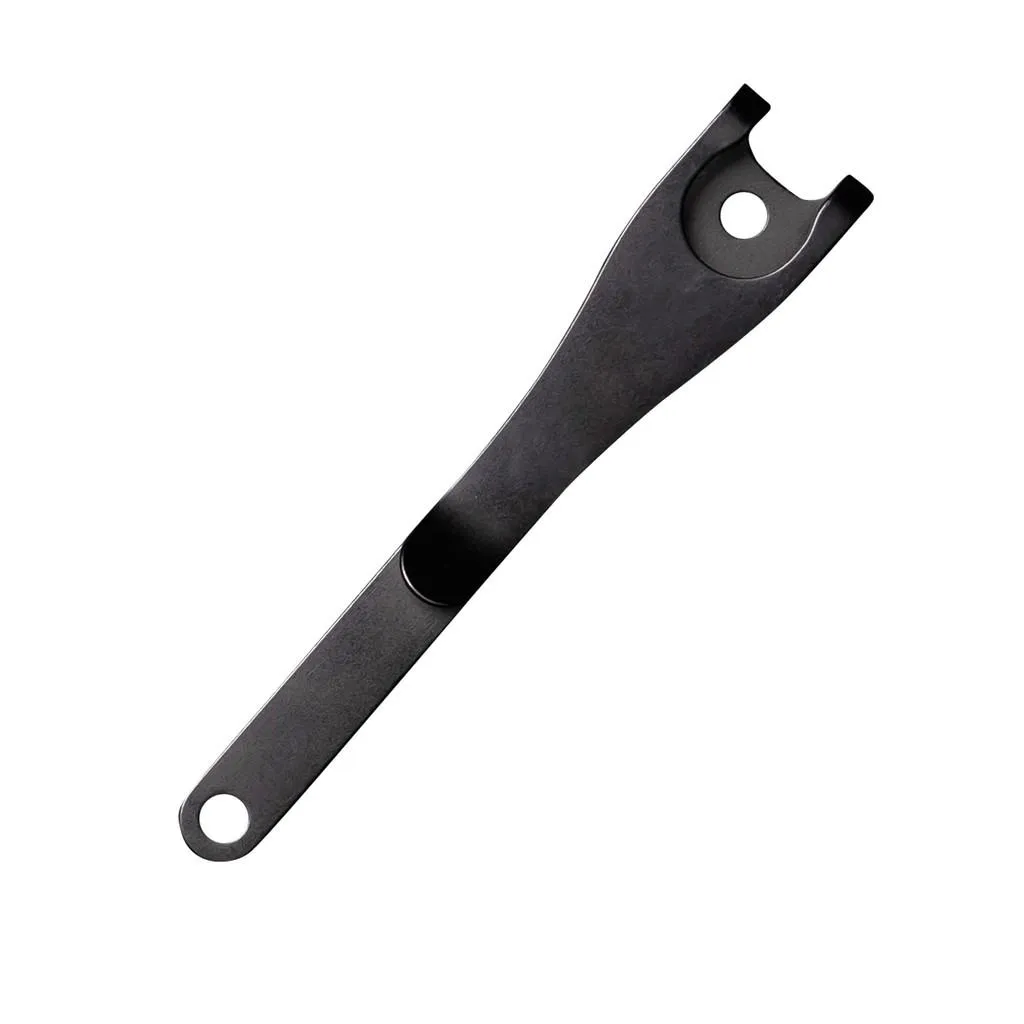 美國Keysmart鑰匙收納器零配件-Deep Carry Pocket Clip不銹鋼染黑長背夾【KS800-BLK】