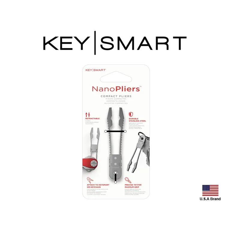 美國Keysmart鑰匙收納器零配件 - NanoPliers不銹鋼迷你鉗子可收納至本體【KS121-SS】