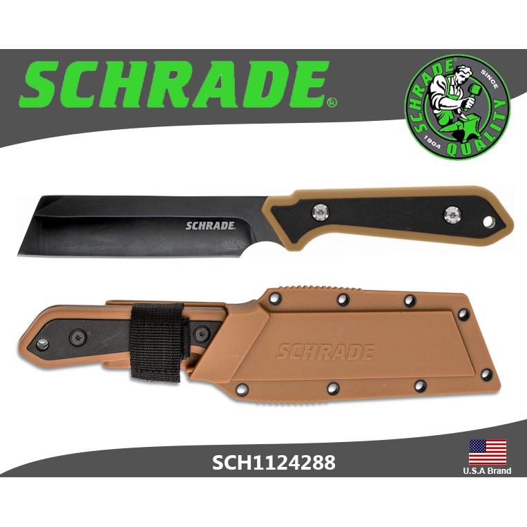 美國Schrade直刀Frontier系列Full Tang 4mm厚3Cr13鋼GFN握柄刀鞘【SCH1124288】