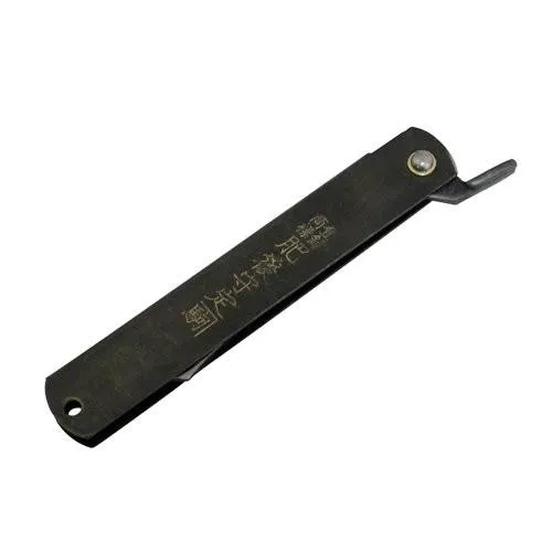 Higonokami日本肥後守120mm黑柄S55C全鋼折刀(特大)【HIGO181133】