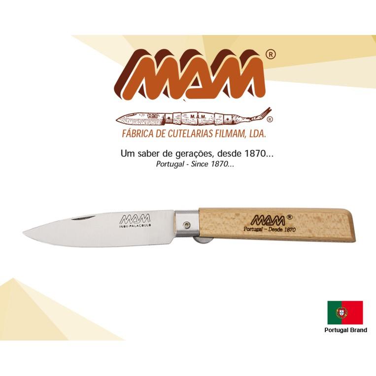 MAM葡萄牙Operario折刀85mm刃長櫸木握柄具鎖定裝置【MAM3AB】
