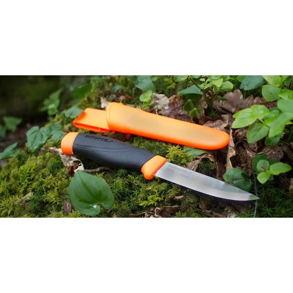 Morakniv瑞典莫拉刀Companion Heavy Duty Orange碳鋼10.4cm刃長【Mor12495】