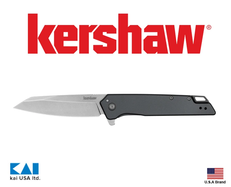 美國Kershaw折刀Misdirect XL石洗面4Cr14鋼刀刃不銹鋼握柄1441
