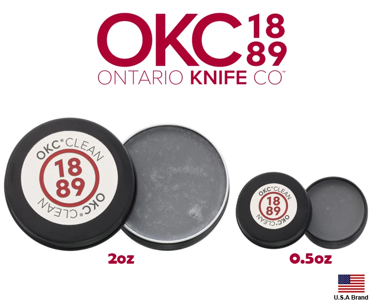美國Ontario Wicked Wax聯名天然蜂蠟OKC Clean高純度刀具清潔保養蠟0.5oz/2oz裝