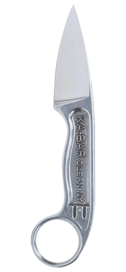 美國Ka-Bar直刀4.8mm厚刃425高碳鋼EPT Elishewitz隨行背夾附刀鞘 KA7600